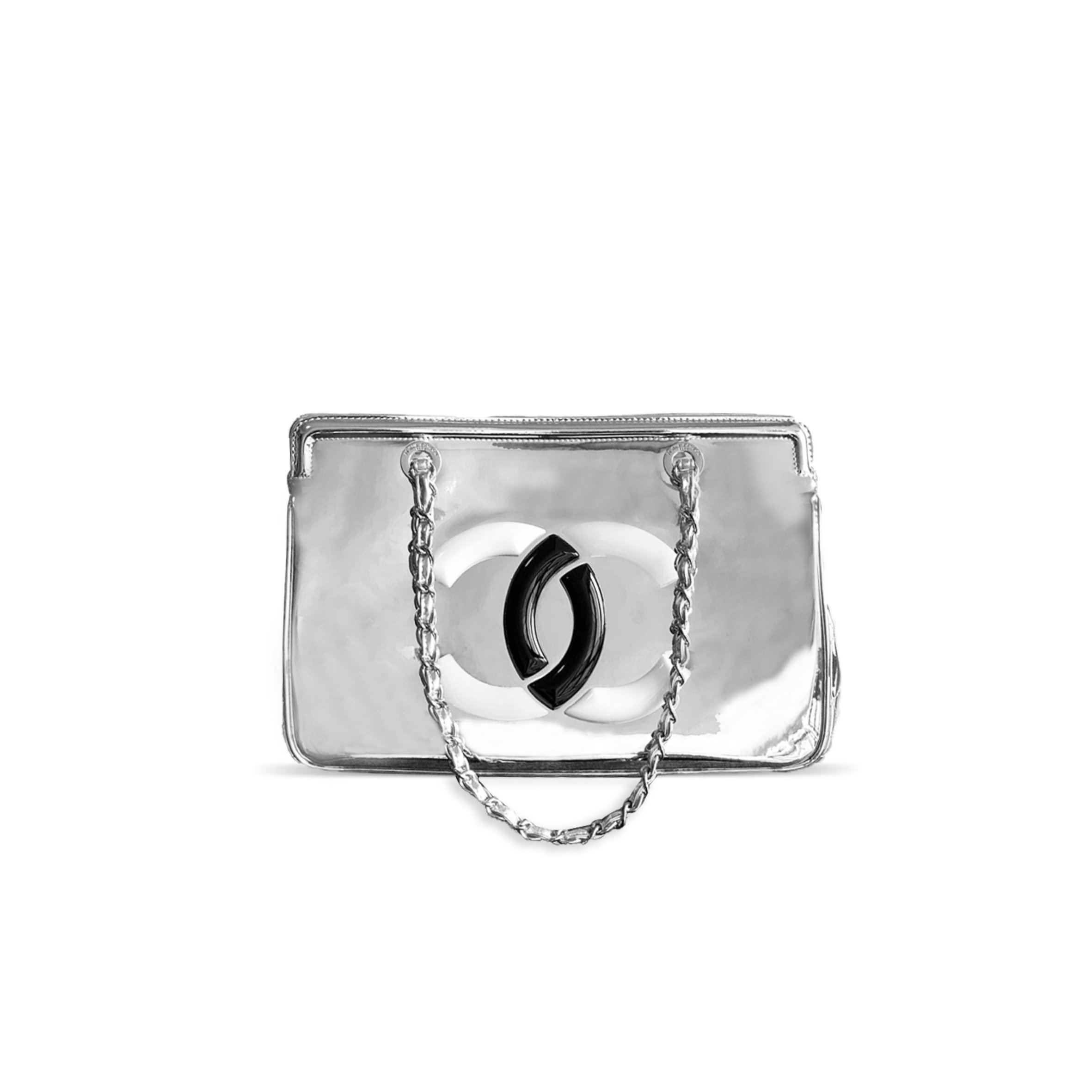 Ch**el cow patent leather tote (33*32*12.5cm)